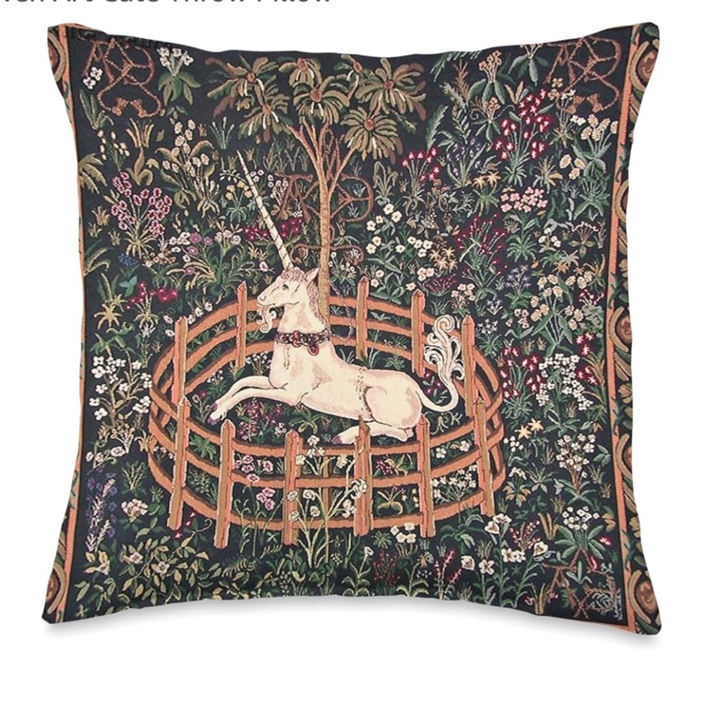 NWOT Unicorn in Captivity pillow. 16x16